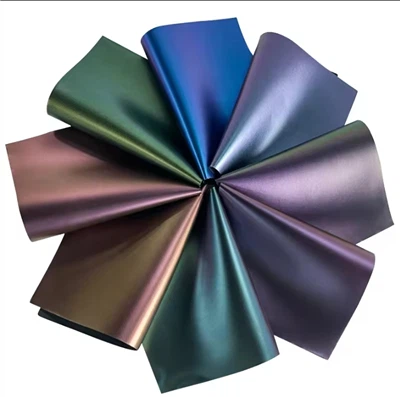 Ġlata Personalizzata Leatherette Pearlescent Kulur Solidu TPU Ġilda Sintetika Tleqq Tessili tal-vinil artifiċjali għal Borża/Għamara
